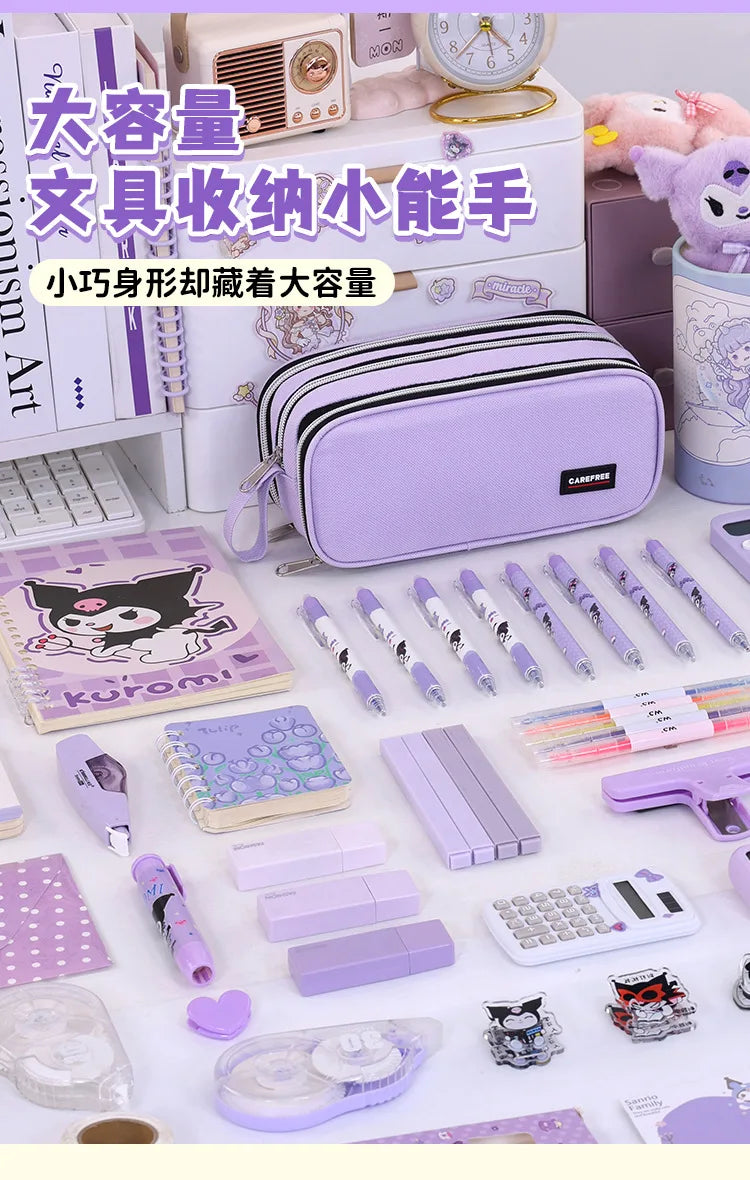 New School Supplies Back to School Essential Pencil Case, Large Capacity Stationery Organizer Student Stationery Box