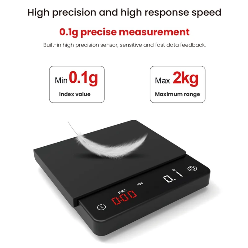 Sale Mini Smart Kitchen Scale Weighing Precision Digital Coffee Scale Espresso with Timer