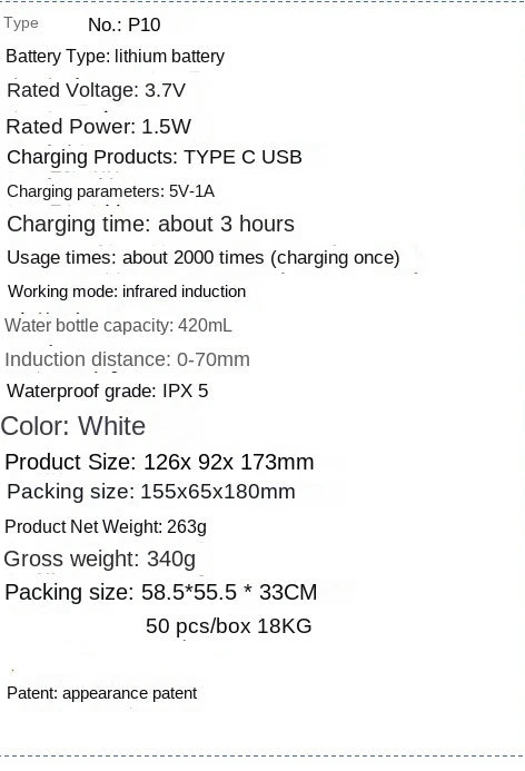 Smart Soap Dispenser 420ml Touchless Motion Sensor Washing Hand Device Wall-Mounted Liquid Soap Dispenser Liquid/Foam Model