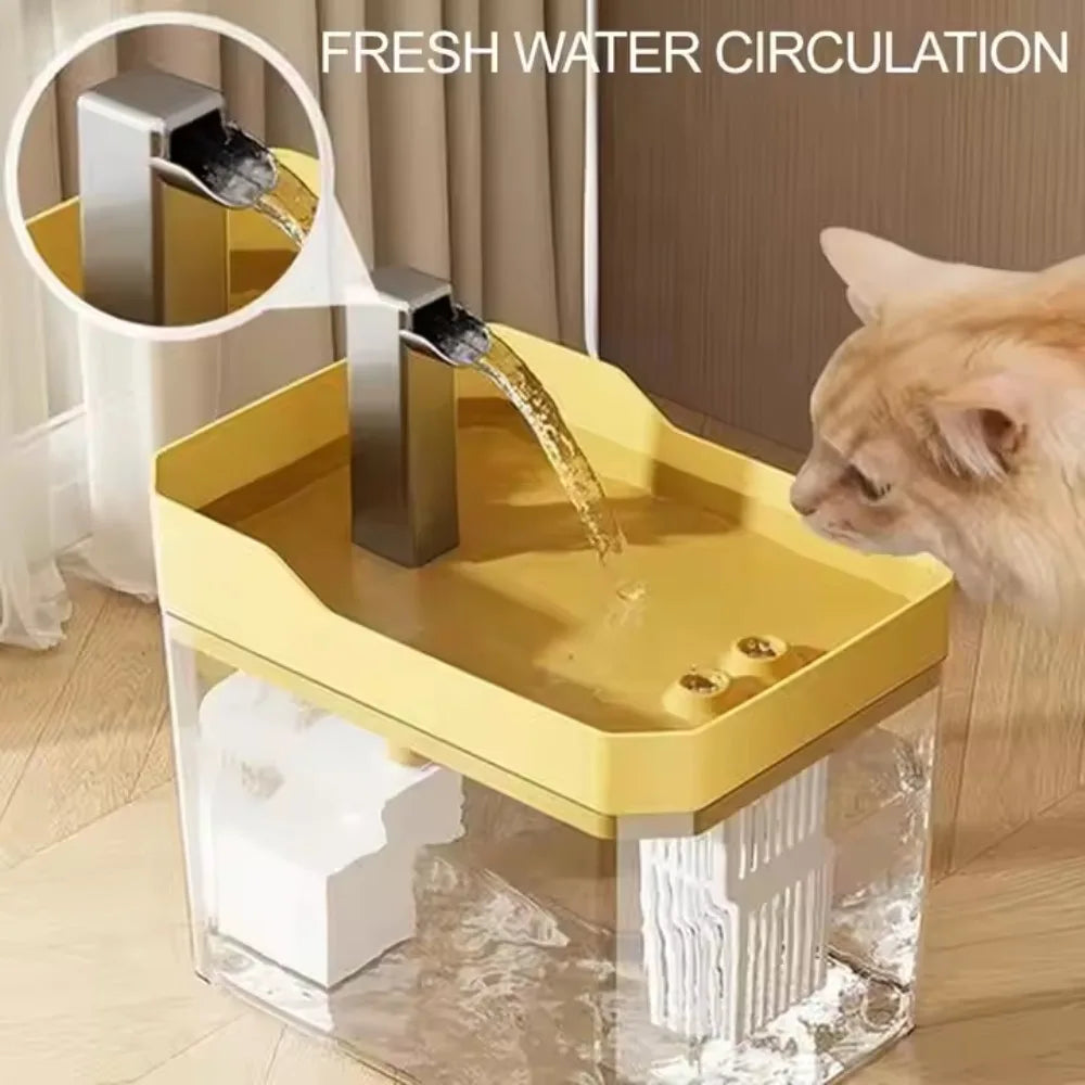 Cat Water Fountain Cat Automatic Dispenser Filters Circulating Flowing Water Intelligent Pet Automatic Water Dispenser