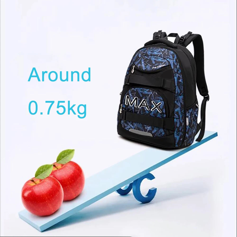 Student' Weight-reducing Backpack Large-capacity Water-removing Schoolbag Antibacterial Spine-protecting Backpack For Boys Girls