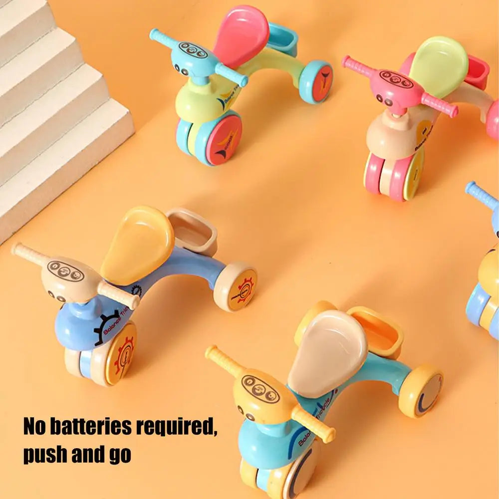 Small Tricycle Assembly Tricycle Toy Creative Inertia Tricycle Push And Go Vehicle For Boys And Girls Fine Motor Skill Toy Car