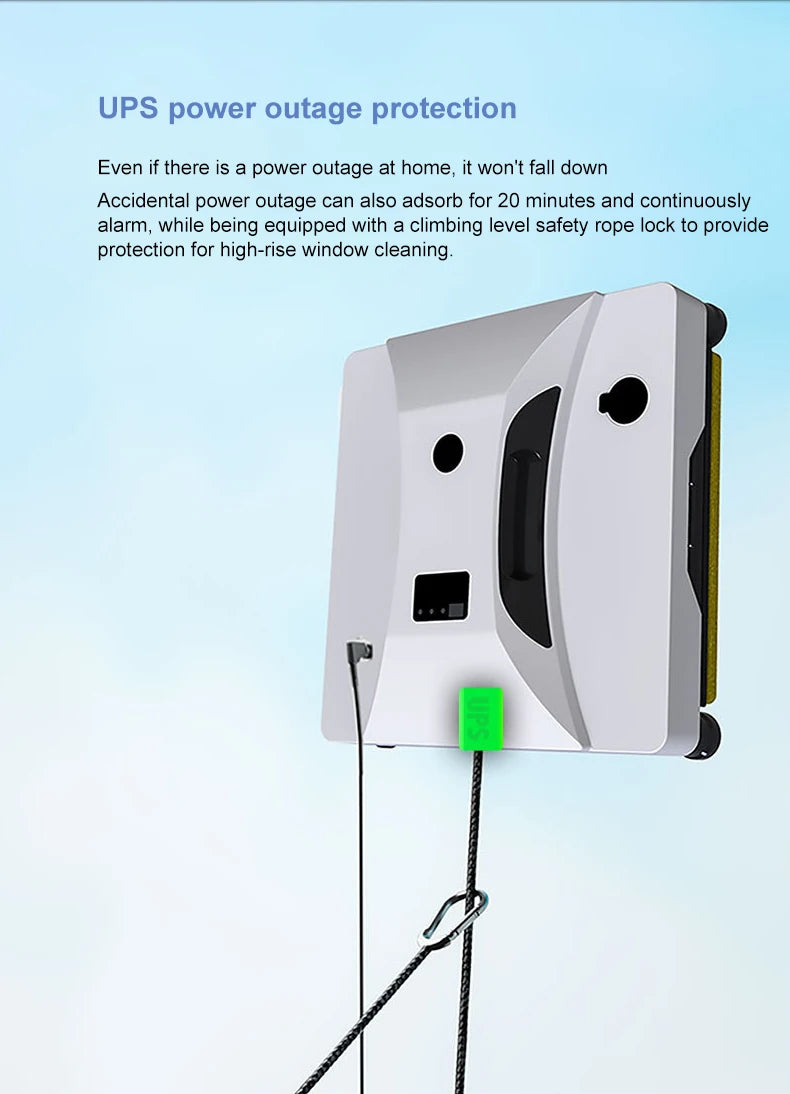 2024 New Intelligent Water Spray Window Cleaning Robot Home Fully Automatic Electric Remote Control Window Cleaning Tool