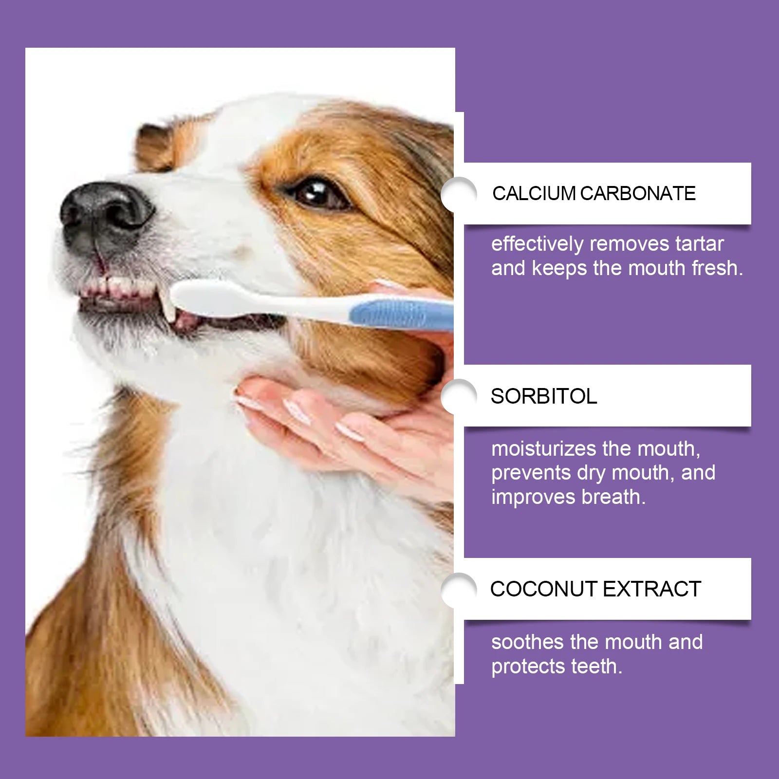 Probiotic Toothpaste for Pets:Eliminates Plaque,Freshens Breath,Gentle Teeth Cleaning&Oral Care,Shared by All Household Pets