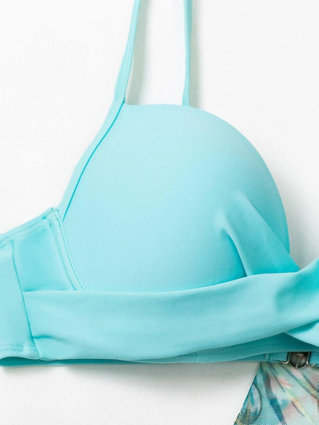 3 Pieces Push Up Bikinis 2025 Women With Kimono Beach Printed Swimsuit Sexy Swimwear Female Bathers Bathing Swimming Swim Suit