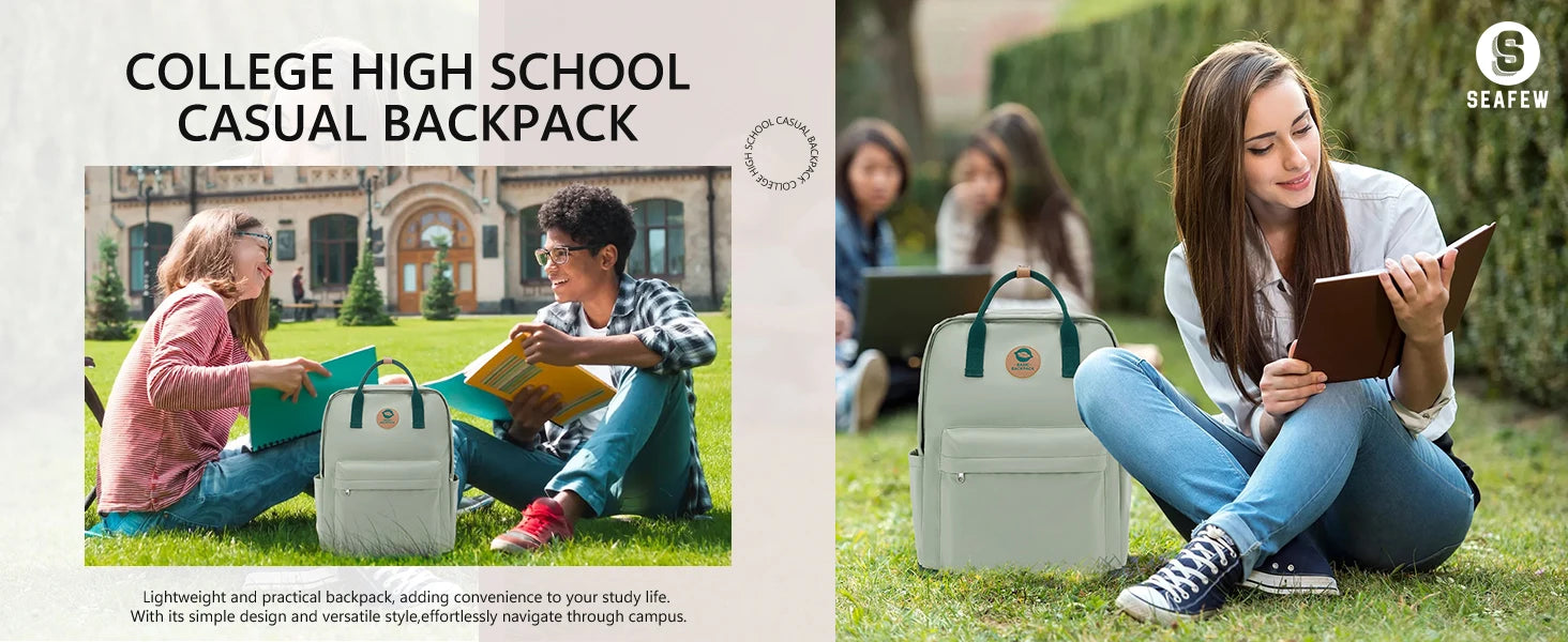 Back to School Youth School Backpack, Stylish Waterproof Casual School Bag, Basic Laptop Backpack For Women，University Backpacks