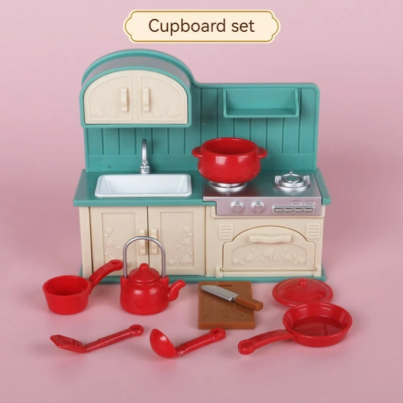 Children's simulated play house mini toy model ornaments