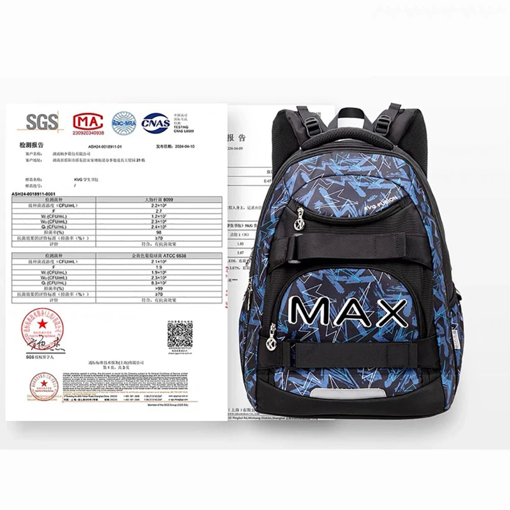 Student' Weight-reducing Backpack Large-capacity Water-removing Schoolbag Antibacterial Spine-protecting Backpack For Boys Girls