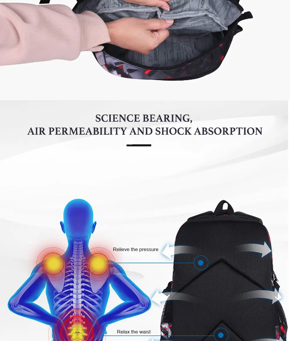 School backpack for children schoolbag cute anime backpack travel school bags for teenage boys mochila escolar infantil menino