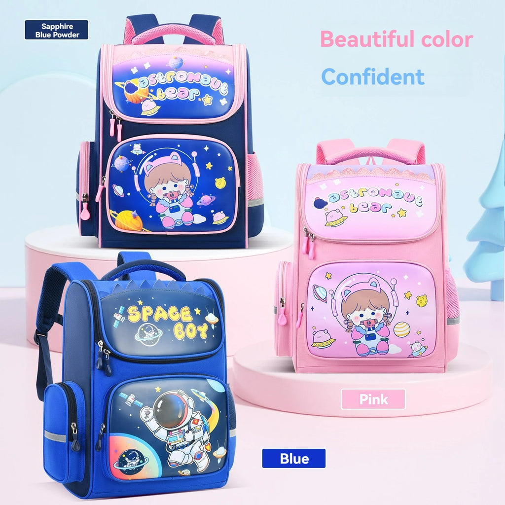Children's elementary school students schoolbag girls 1, 2, 3, 4, 5, 6 grades 6-12 years old shoulders backpack cute waterproof