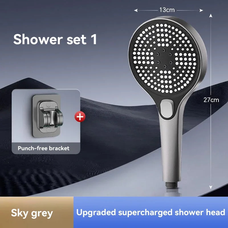 Xiaomi Original Shower Head, Large Panel Booster Shower Set, Water Output, 3-Speed Adjustment, Home Bathroom Facilities