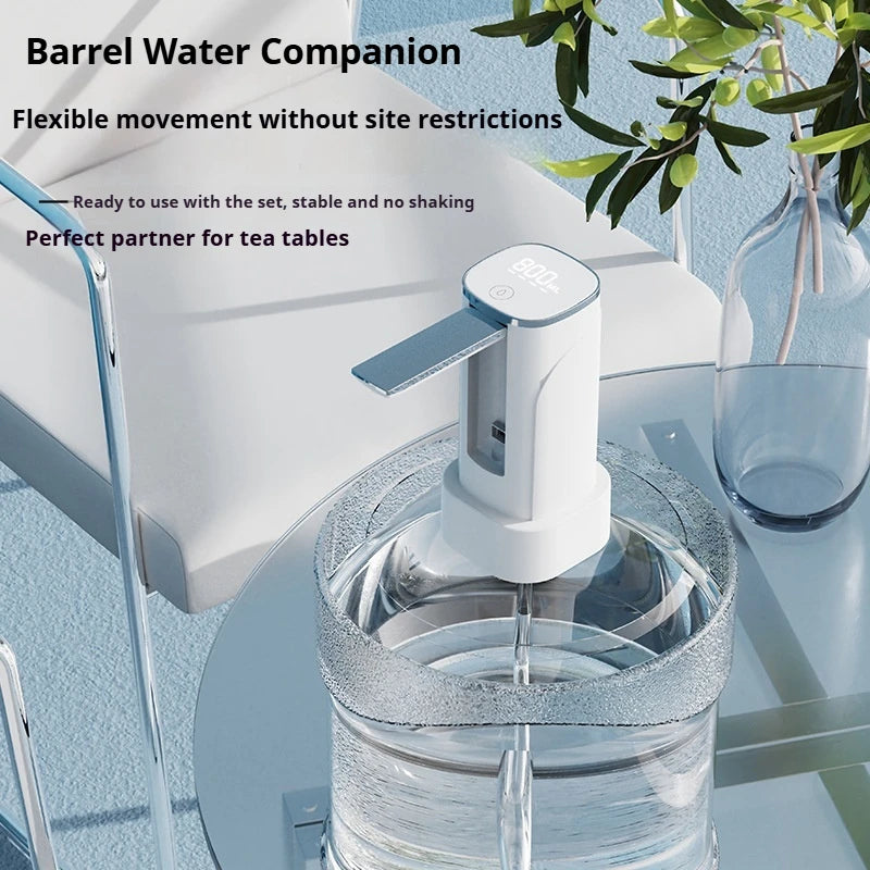 Intelligent Display Dual-use Foldable Automatic Water Pump Intelligent Quantitative Electric Water Dispenser for Bottled Water