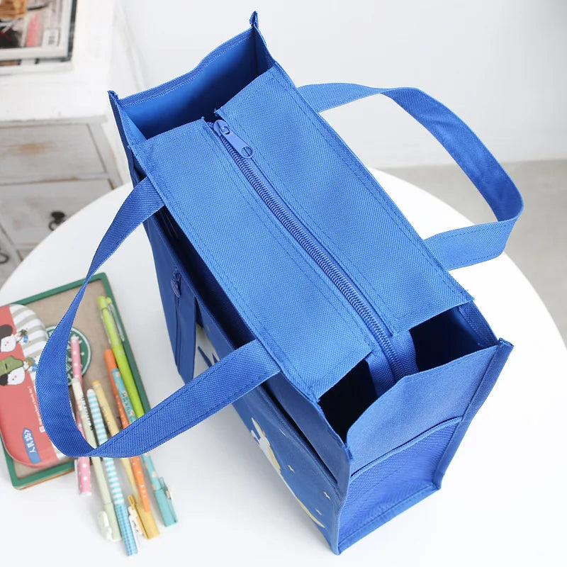 School supplies student tote bag children art bag document bag pink canvas tutoring bag school-bags-for-girls Tutorial Bags