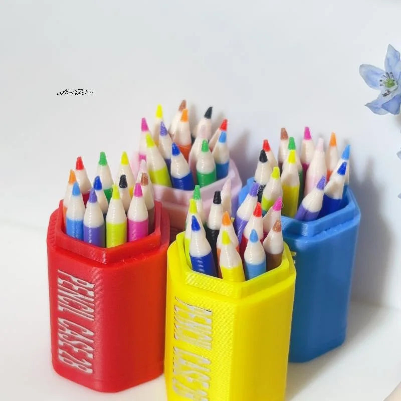 10/12Pcs Miniature School Supplies Toy Set for Kids Includes Colored Pens Mini Pencils Dollhouse School Accessory Props