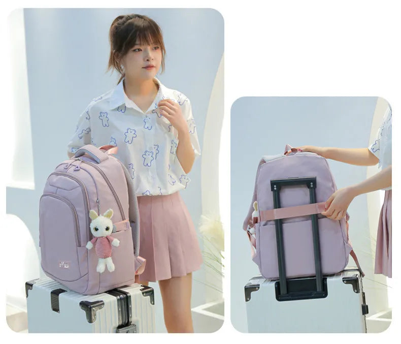 Backpack School Bag Girl Back Pack For Children Kid Child Teenager Female Class Schoolbag Primary Women Bagpack Teen Bookbag Kit