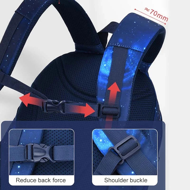 Back to School Adjustable Kids School Backpack for Boys Girls Lightweight Growth Design Waterproof Elementary Primary school Boo