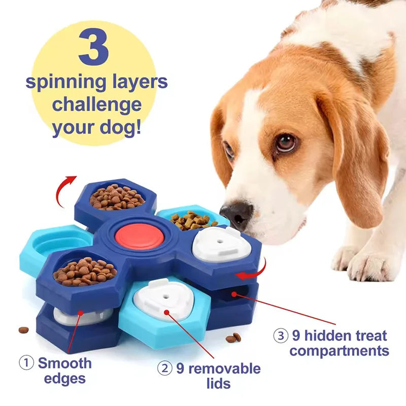 Dog Puzzle Toys Interactive Treat Dispensing Pet Slow Feeder For Small Large Dogs Puppy Enrichment IQ Training Dog Treat Puzzle
