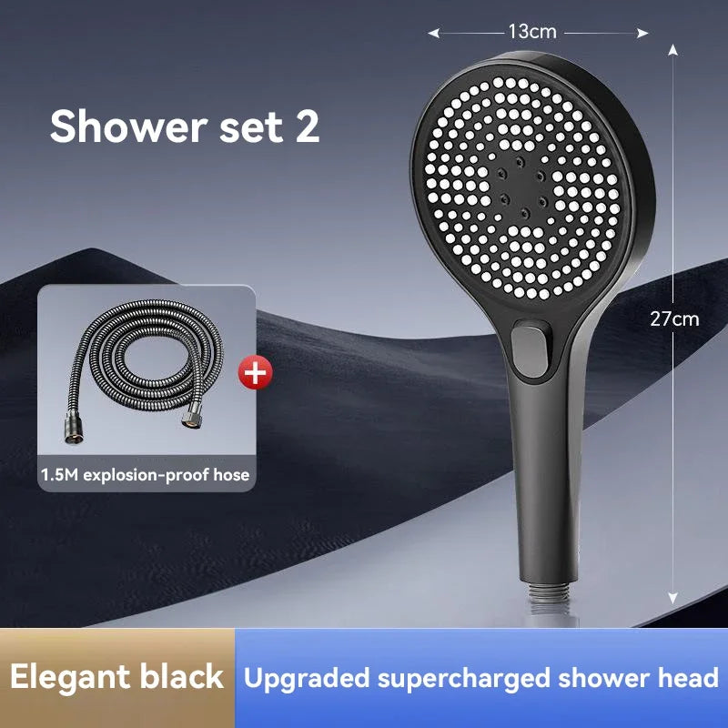 Xiaomi Original Shower Head, Large Panel Booster Shower Set, Water Output, 3-Speed Adjustment, Home Bathroom Facilities