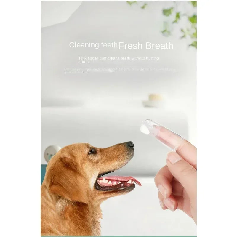 Pet Toothpaste Kit - Dental Care Set for Dogs & Cats, Teeth Cleaning Gel with Finger Brush, Christmas Birthday Gift for Pets