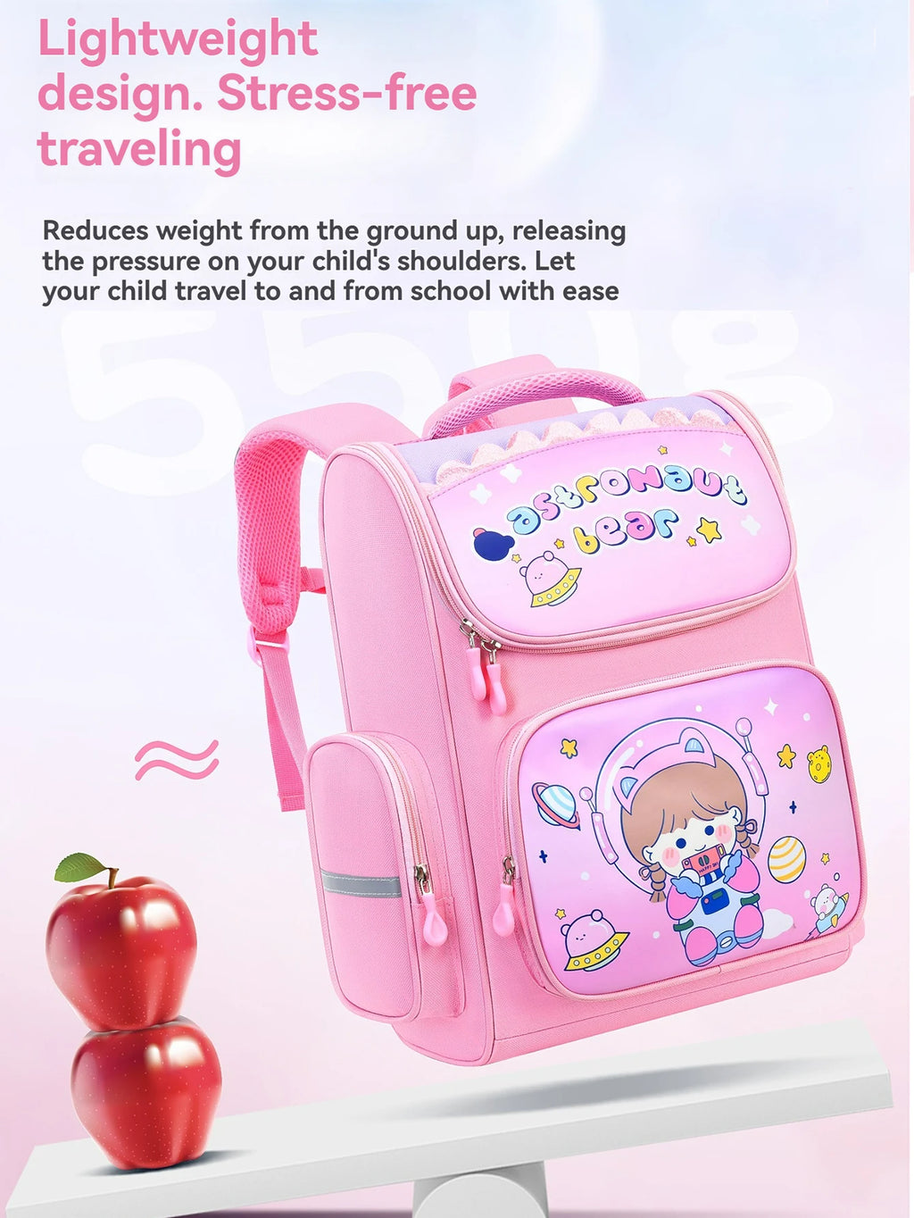Children's elementary school students schoolbag girls 1, 2, 3, 4, 5, 6 grades 6-12 years old shoulders backpack cute waterproof