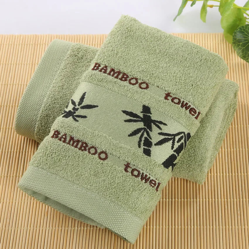 Bamboo Fiber Towels Set Home Bath Towels for Adults Face Towel  Thick Absorbent  Luxury Bathroom Towels Toalha De Praia