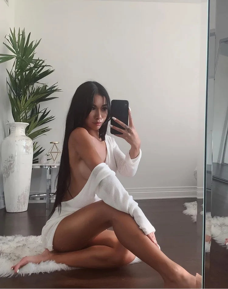 Para Praia Long Sleeve Beach Cover Ups Halter Backless Beachdress 2024 Female Women Swimwear Covers Beachwear