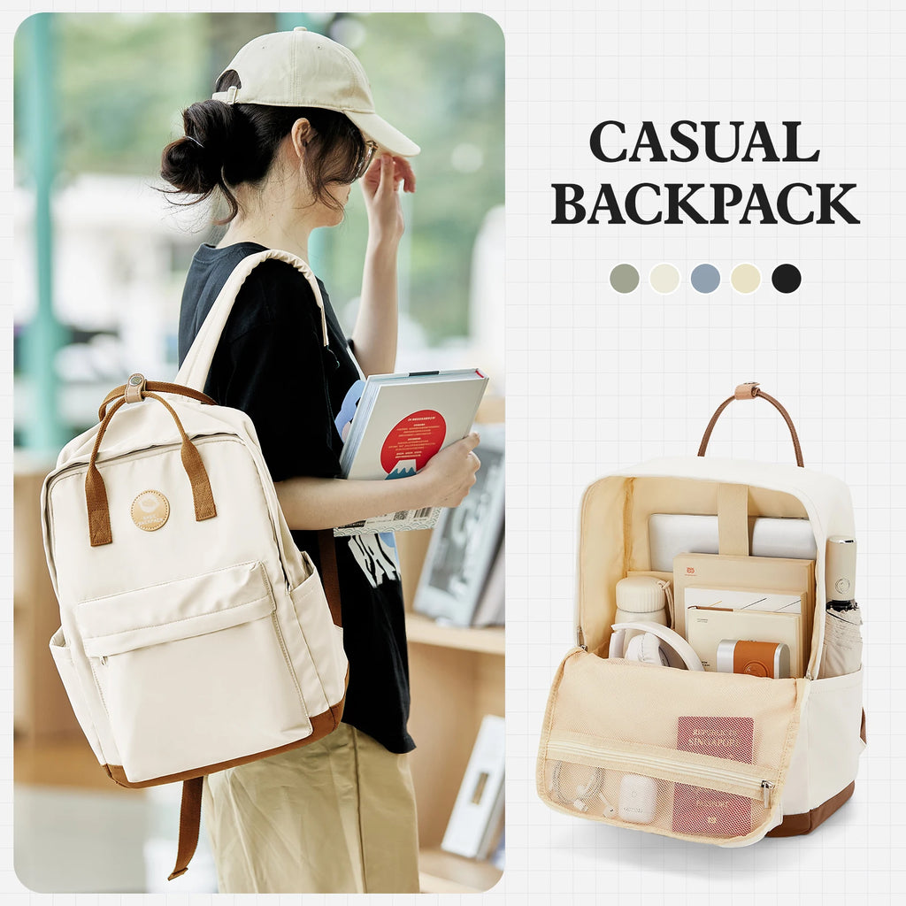 Back to School Youth School Backpack, Stylish Waterproof Casual School Bag, Basic Laptop Backpack For Women，University Backpacks