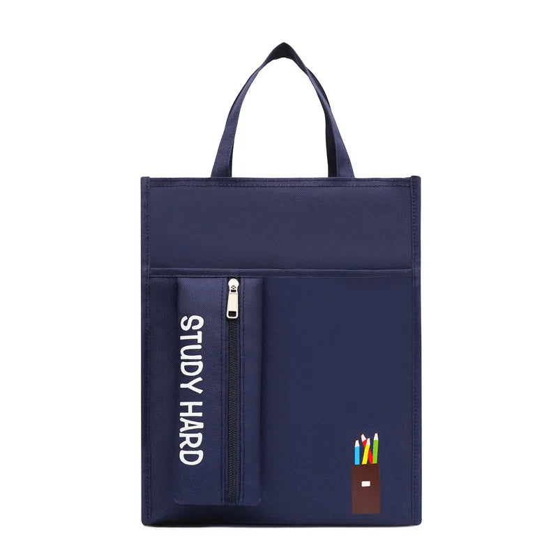 School supplies student tote bag children art bag document bag pink canvas tutoring bag school-bags-for-girls Tutorial Bags