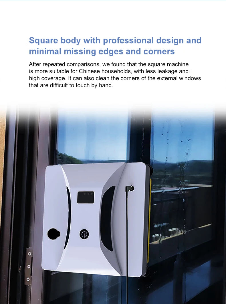 2024 New Intelligent Water Spray Window Cleaning Robot Home Fully Automatic Electric Remote Control Window Cleaning Tool