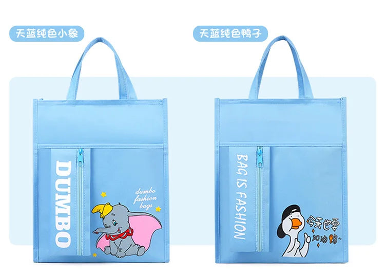 School supplies student tote bag children art bag document bag pink canvas tutoring bag school-bags-for-girls Tutorial Bags