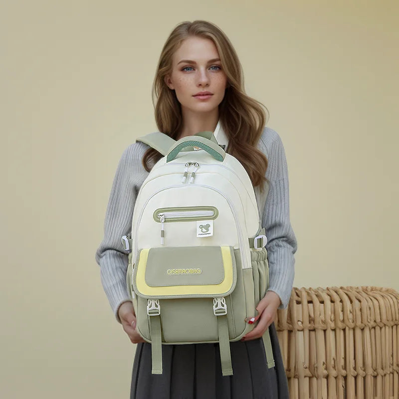 Schoolbags for Primary School Girls, Good-Looking, Waterproof, Junior High School Girls, Lightweight, Soft and Popular Backpacks