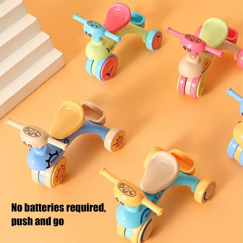 Small Tricycle Assembly Tricycle Toy Creative Inertia Tricycle Push And Go Vehicle For Boys And Girls Fine Motor Skill Toy Car
