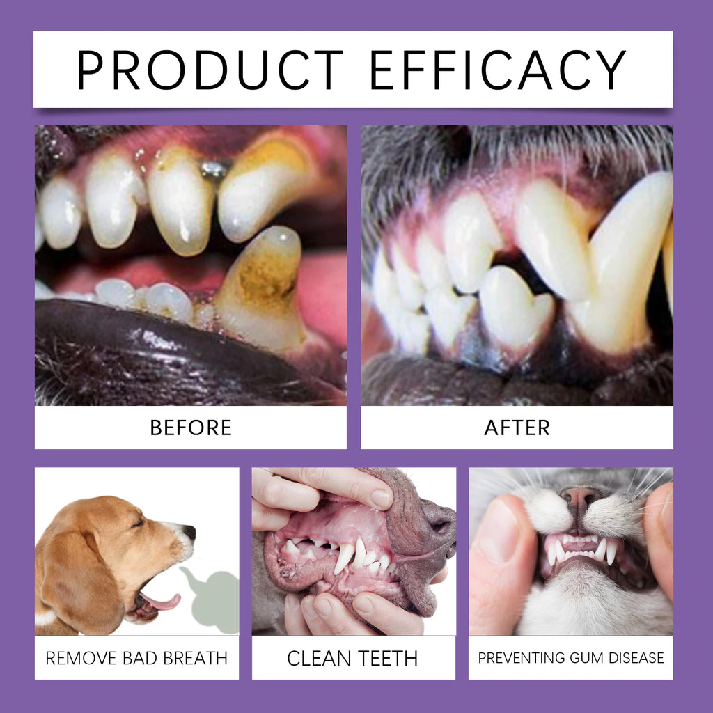 Probiotic Toothpaste for Pets:Eliminates Plaque,Freshens Breath,Gentle Teeth Cleaning&Oral Care,Shared by All Household Pets
