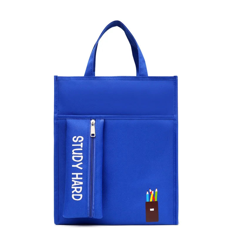 School supplies student tote bag children art bag document bag pink canvas tutoring bag school-bags-for-girls Tutorial Bags