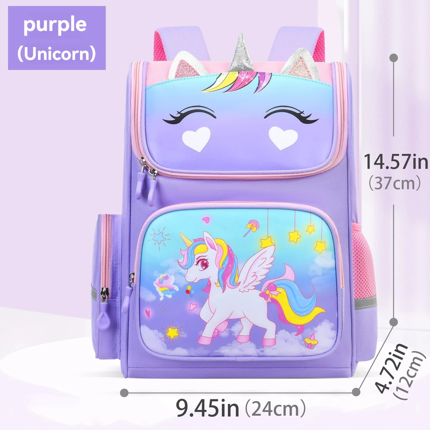 Children's elementary school students schoolbag girls 1, 2, 3, 4, 5, 6 grades 6-12 years old shoulders backpack cute waterproof
