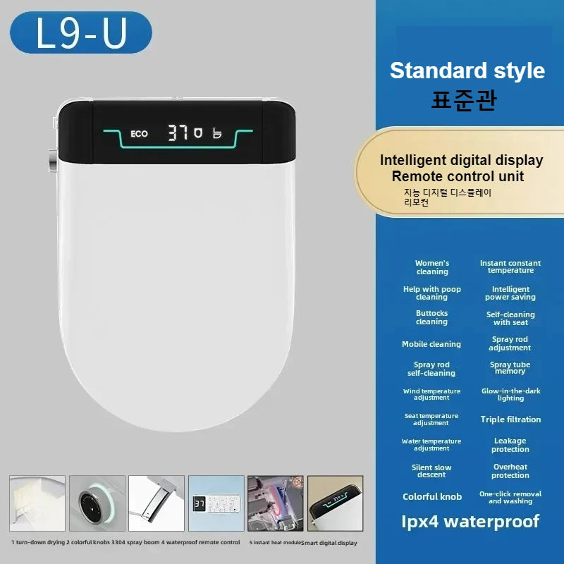 New Smart Toilet Cover Household Drying Instant Hot Seat Electric Heating Flusher Toilet Cover Toilet Seat Bidet Toilet Seat