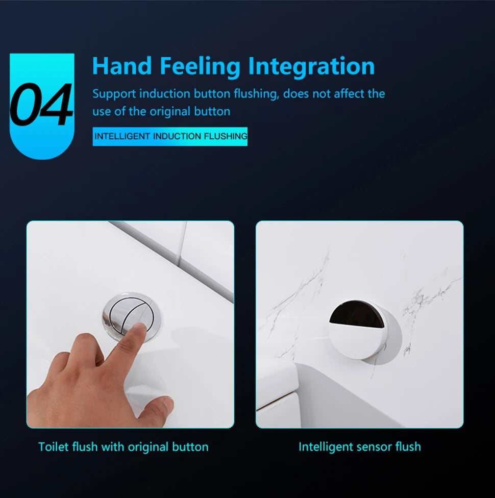 Bathroom Accessories Infrared Smart Wireless Flush Valve Household Defecation Sensor Flusher Toilet Automatic Flushing Sensor