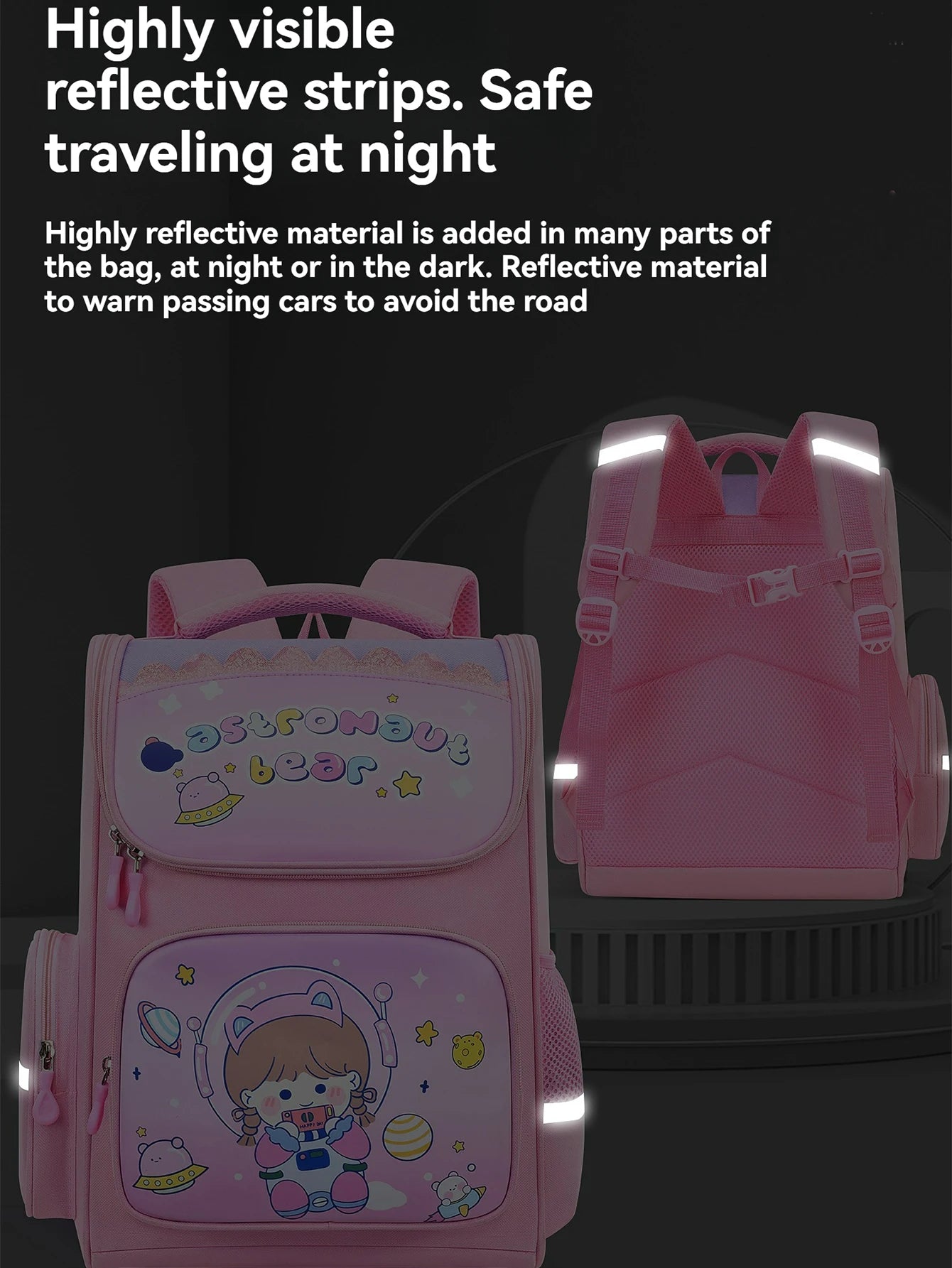 Children's elementary school students schoolbag girls 1, 2, 3, 4, 5, 6 grades 6-12 years old shoulders backpack cute waterproof