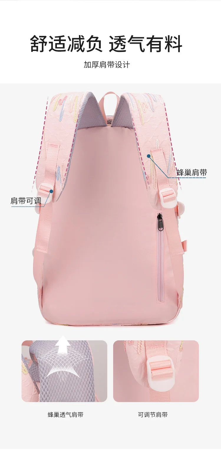 Fresh Backpack large capacity school bag with good-looking Cute and Sweet Backpacks for Middle School and College Students 2 Siz