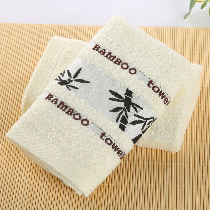 Bamboo Fiber Towels Set Home Bath Towels for Adults Face Towel  Thick Absorbent  Luxury Bathroom Towels Toalha De Praia