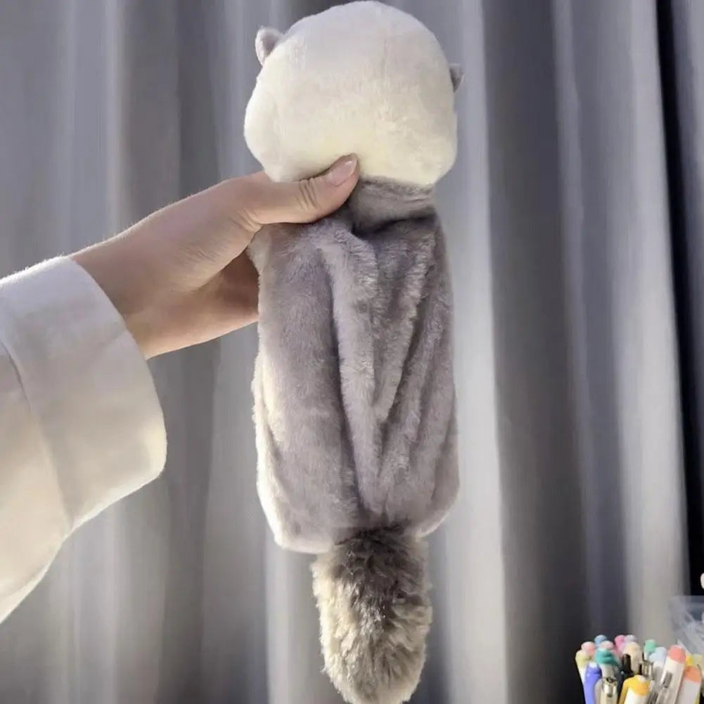 Cute Plush Shark Pencil Case Student Stationery School Supplies Kawaii Doll Back To School Storage Bag Pen Bag Stationery