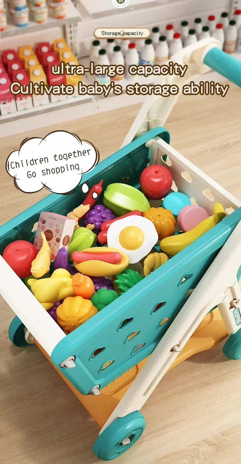 Children's toys, playing house, kitchen toys, boys' and girls' shopping toys, baby and toddler shopping toy sets