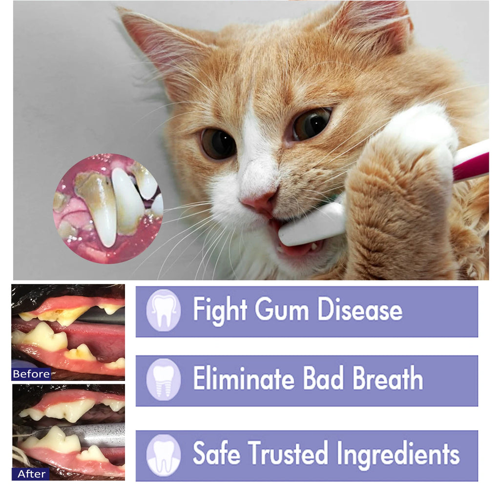 Pet Toothpaste Reduce Tartar Remove Dental Stain Eliminate Bad Breath Deodorant Whitening Dog Cat Teeth Pet Oral Care Toothpaste