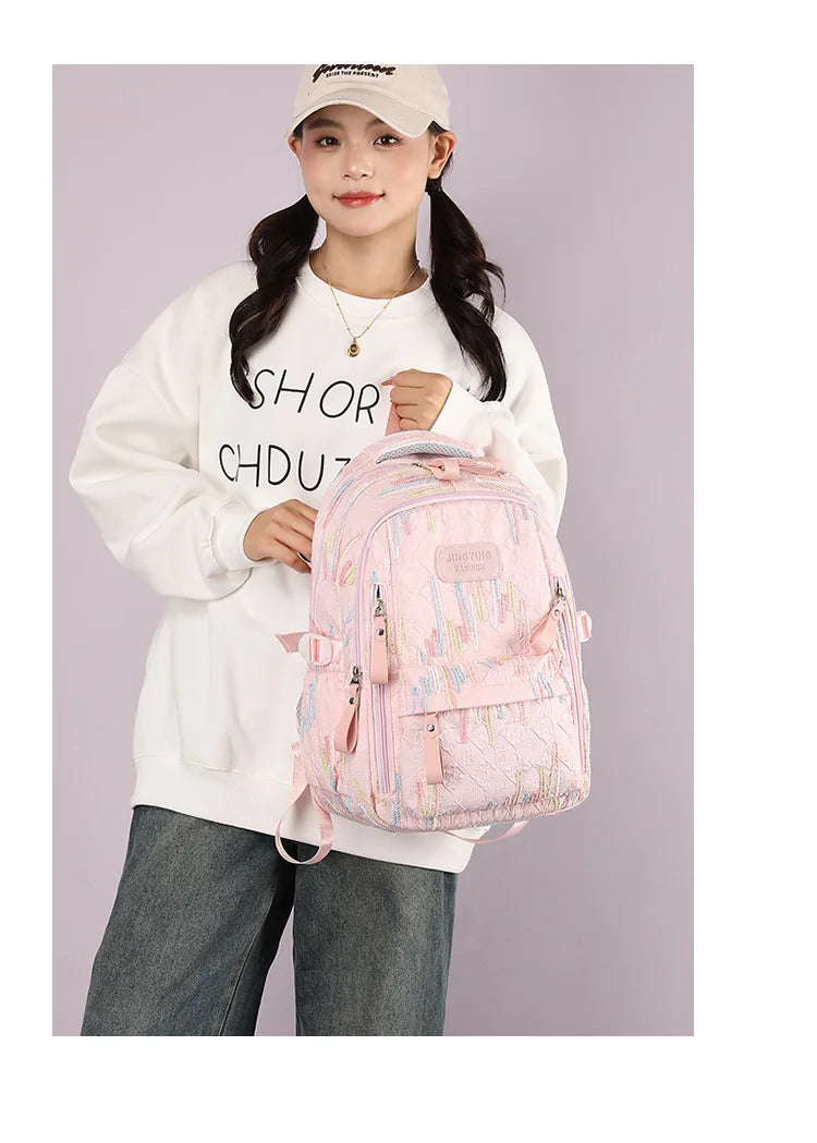 Fresh Backpack large capacity school bag with good-looking Cute and Sweet Backpacks for Middle School and College Students 2 Siz