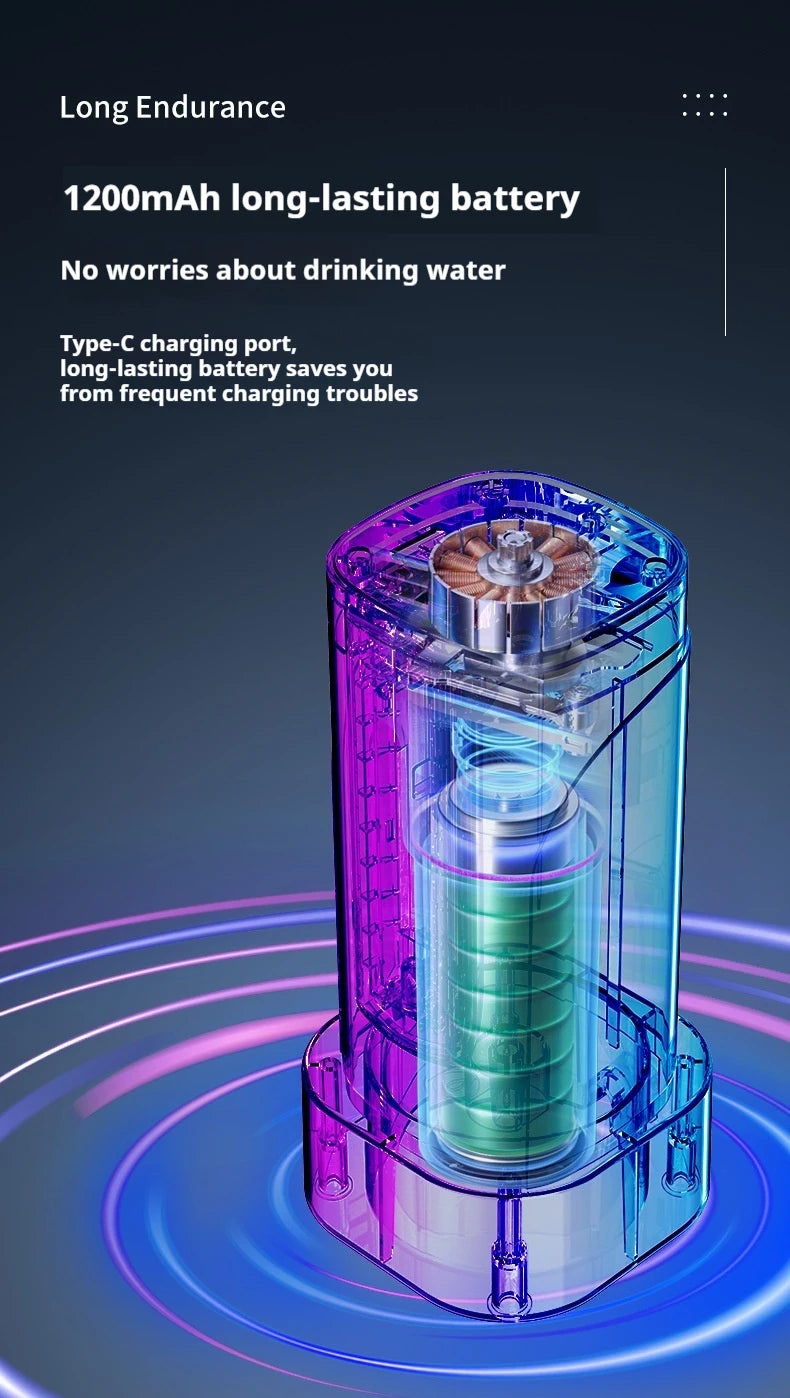 Intelligent Display Dual-use Foldable Automatic Water Pump Intelligent Quantitative Electric Water Dispenser for Bottled Water