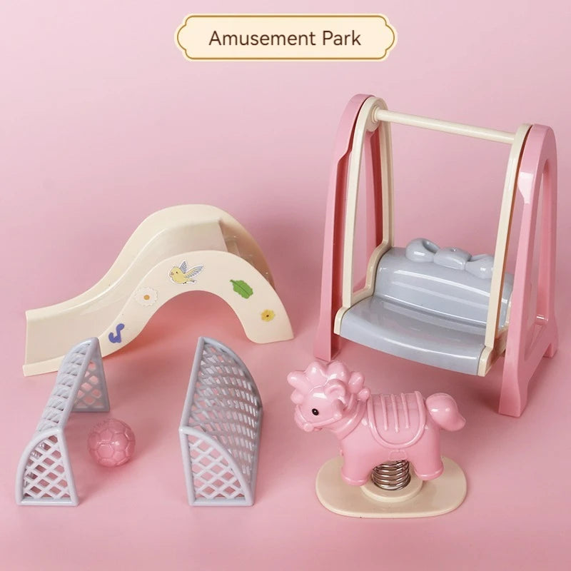 Children's simulated play house mini toy model ornaments