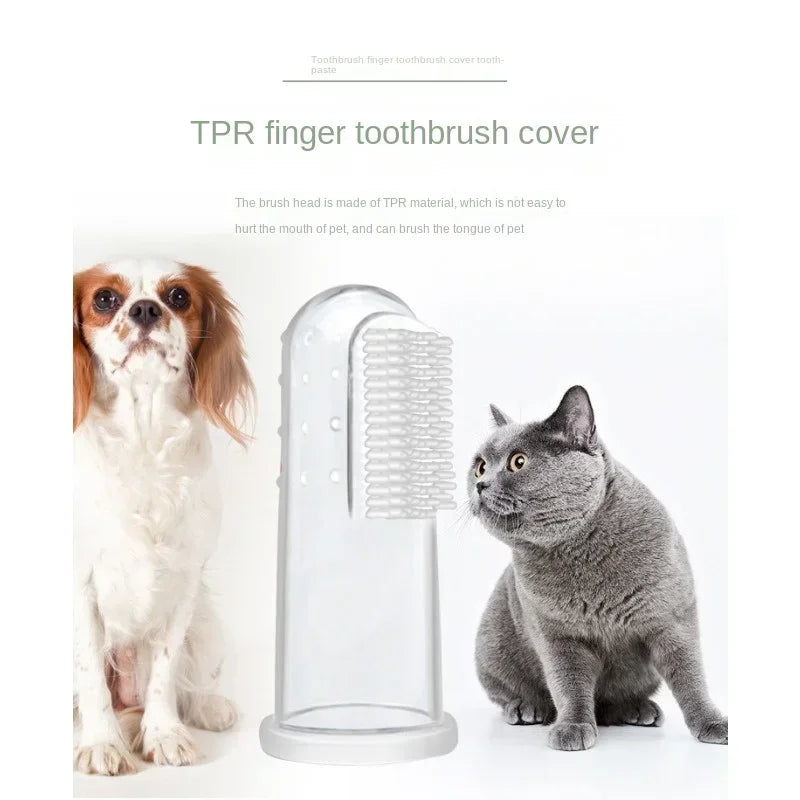 Pet Toothpaste Kit - Dental Care Set for Dogs & Cats, Teeth Cleaning Gel with Finger Brush, Christmas Birthday Gift for Pets