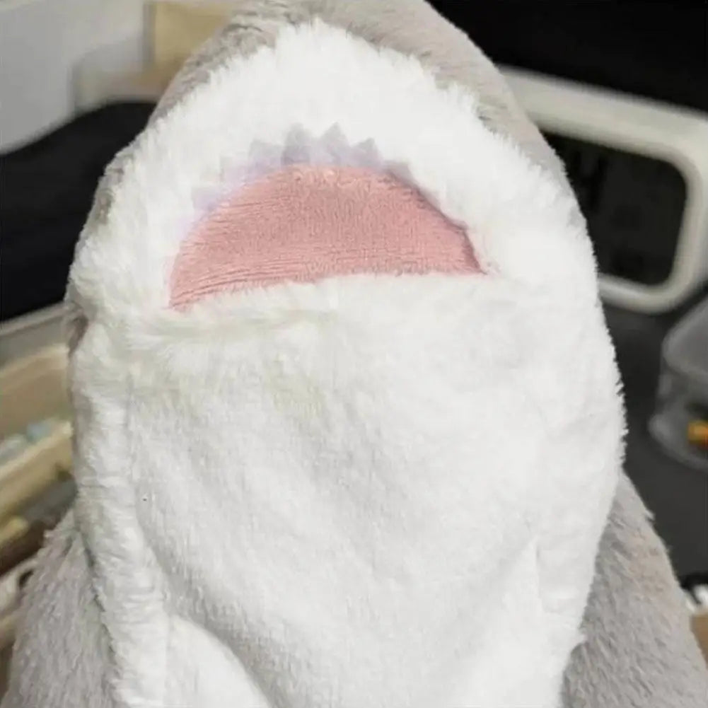 Cute Plush Shark Pencil Case Student Stationery School Supplies Kawaii Doll Back To School Storage Bag Pen Bag Stationery