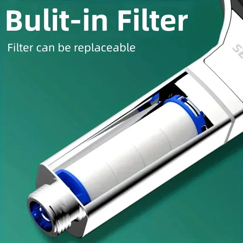 Large Panel Shower Head 3 Modes Adjustable High Pressure Water Massage Shower Head Water Saving Bathroom Accessories