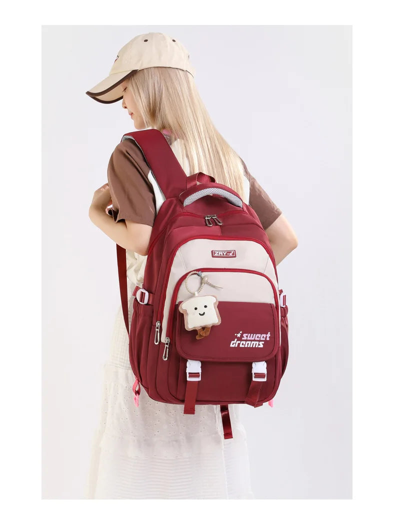 School Backpacks For Girls Large Capacity Middle School Backpack Lightweight Travel Bag School Bookbag College Student Backpack